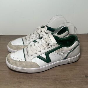VANS Lowland CC JMP R Court Green White Leather Shoes Men’s 7.5/ W 9.‎